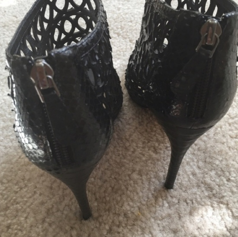 Alexandre Birman Python Cage Bootie Heels - image 4